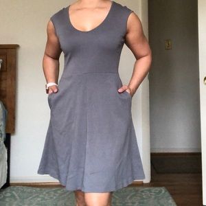 NY&Co Gray Jersey dress with Pockets